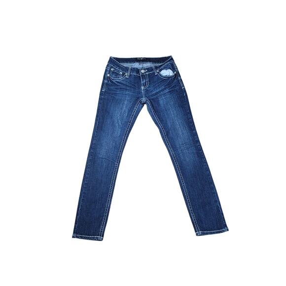 Premier 5/6S (30x27.5) Skinny Boho Luxe Denim Western Bling Cowgirl Mid-Rise - Picture 3 of 9